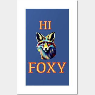 HI FOXY BLUE TINGED Posters and Art